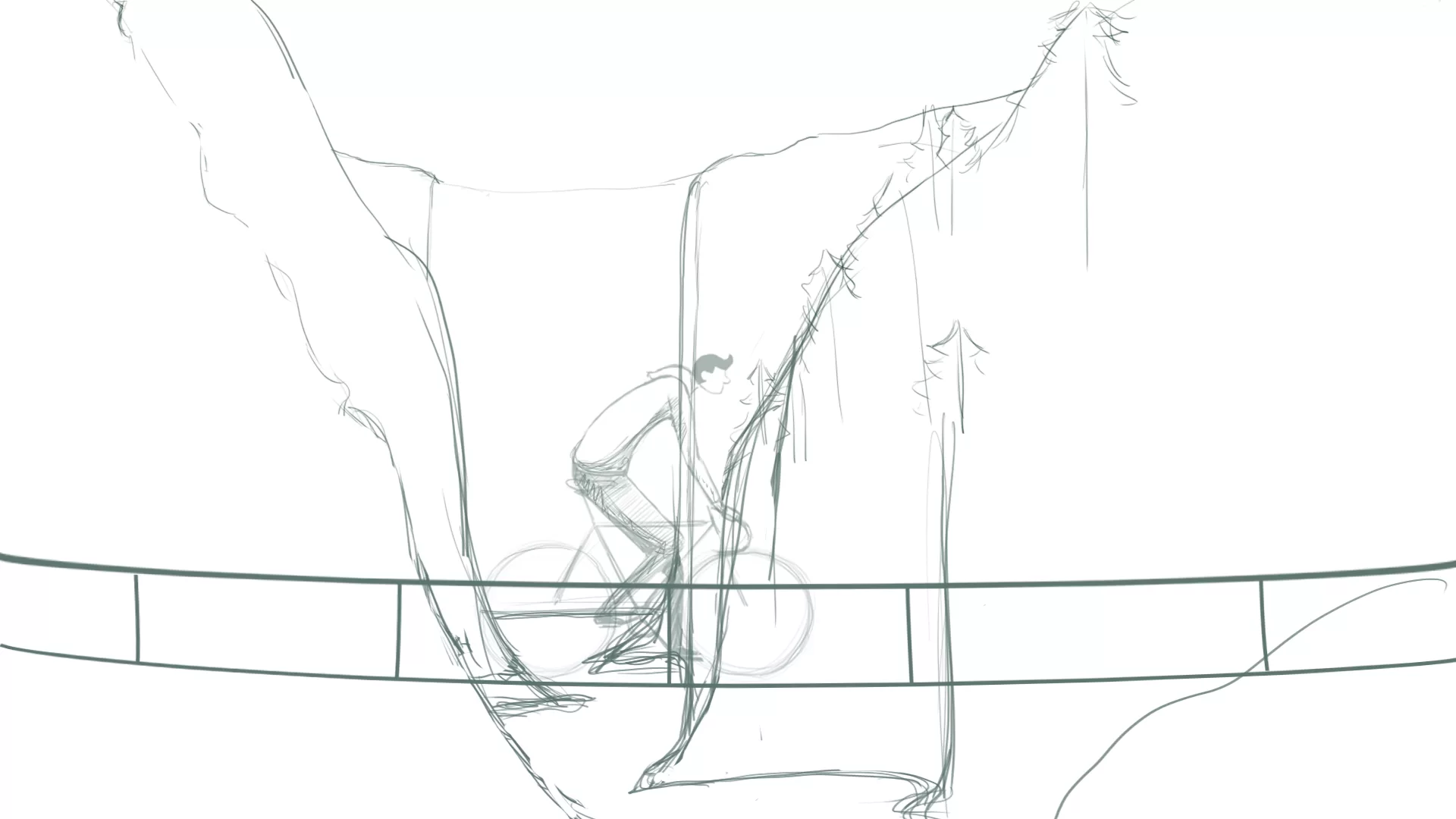 Image du pont dessinée à la main